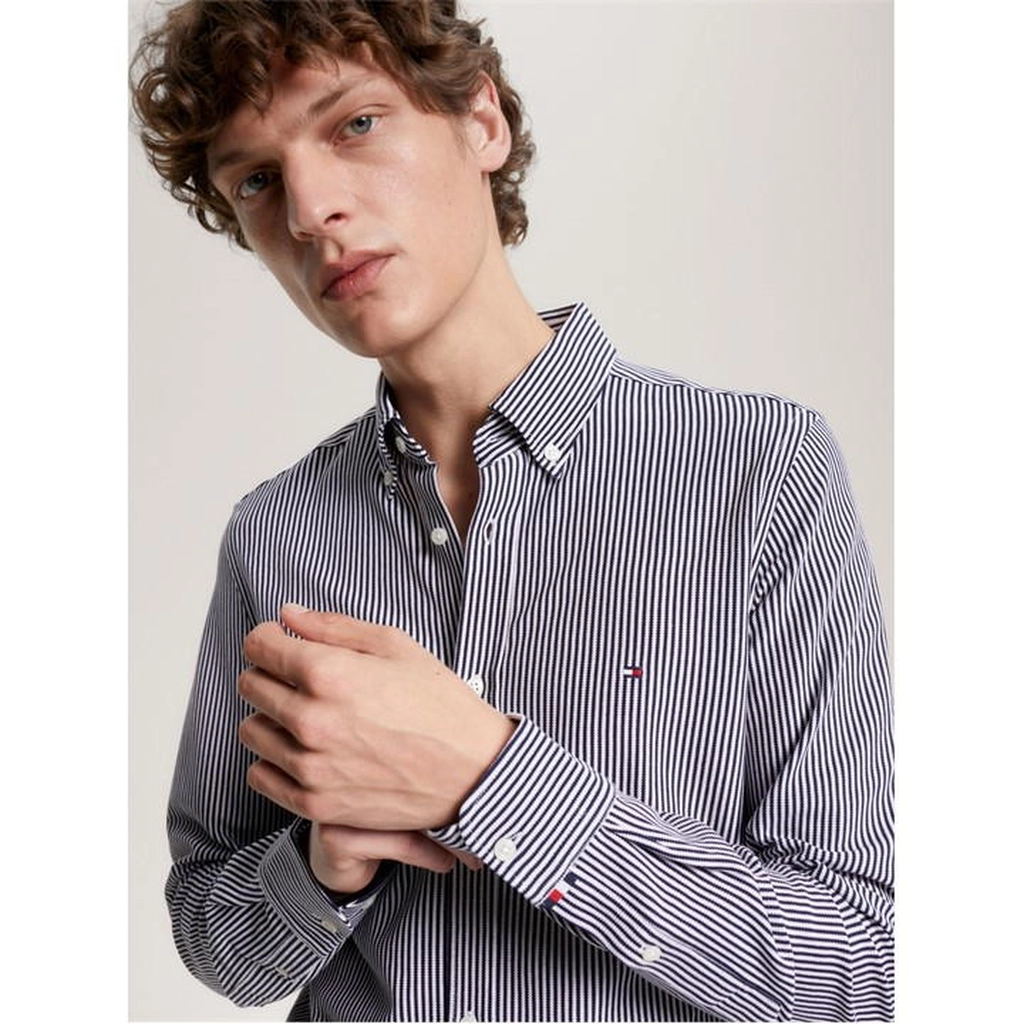 Tommy Hilfiger 1985 Knit Stripe Sf Shirt - Blue